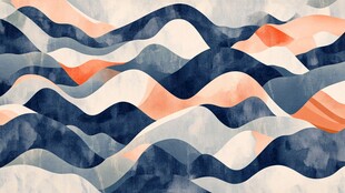 抽象波浪几何纹理图案