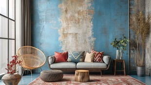 复古风客厅软装搭配展示