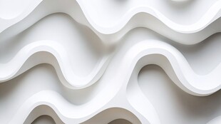 白色波浪形立体纹理图案