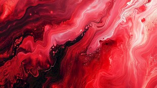 红色流体艺术抽象纹理图