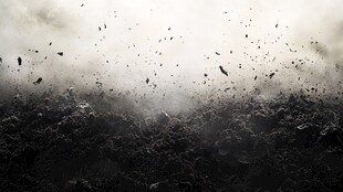 尘土飞扬的混沌场景