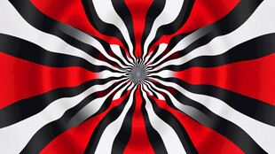 红黑白放射状动感抽象图案