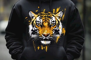 虎头连帽衫 个性潮流设计