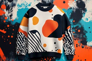 潮流个性印花卫衣展示