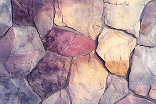 多彩拼接石墙纹理