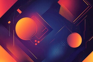 炫彩几何抽象背景图案