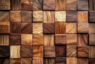 木纹方块拼接墙面纹理