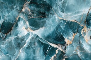 蓝绿色大理石纹理背景图