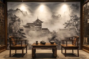 中式茶室 古韵山水间的雅境