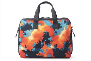 多彩涂鸦风手提电脑包