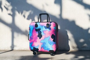 多彩迷彩拉杆行李箱
