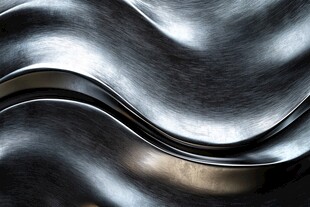 金属波浪纹理背景图