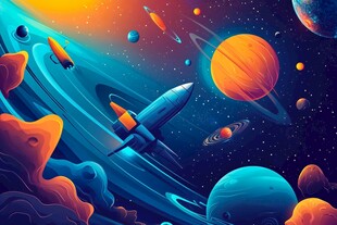 梦幻宇宙中的火箭之旅