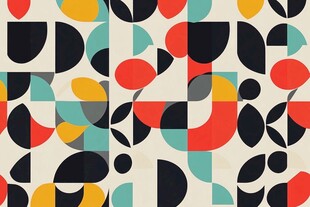 几何图形抽象艺术图案