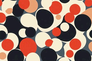 多彩圆点抽象图案背景