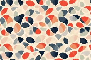 多彩几何形抽象图案背景