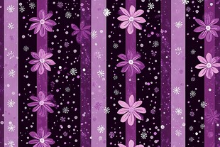 紫色花卉条纹图案背景