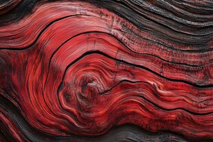 红色木纹纹理艺术图案