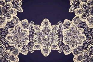 复古蕾丝花纹图案设计