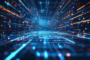 科技感未来感数字空间隧道