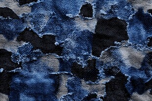蓝色迷彩牛仔布纹理