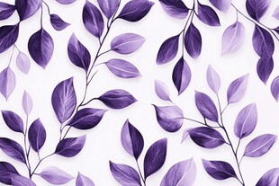 紫色叶片花卉图案背景