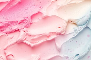 多彩奶油质感纹理特写