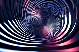 梦幻炫彩螺旋光影隧道