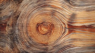 木纹年轮纹理特写