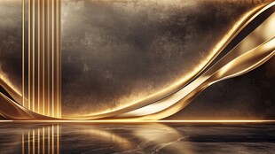 金色流光背景 高端质感