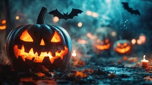 南瓜灯点亮神秘万圣夜