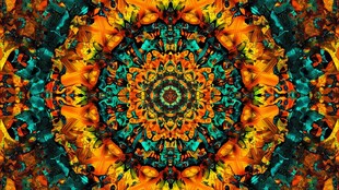 绚丽多彩抽象花纹图案