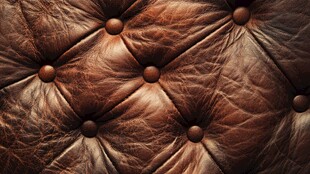 复古棕色皮革沙发纹理特写