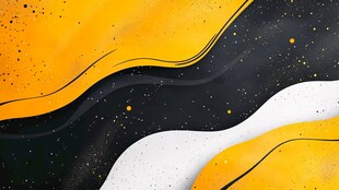 黄黑白动感流体背景图