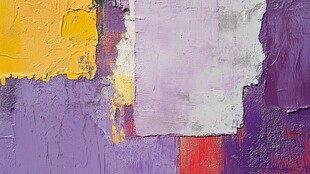 多彩抽象纹理墙面艺术