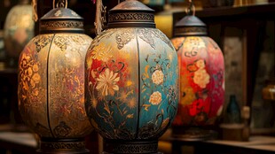 古典花纹中式灯笼赏鉴