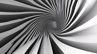 黑白旋流抽象艺术背景图