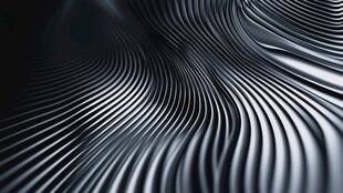 黑白波浪纹理抽象背景图