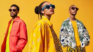 时尚潮人展示个性穿搭