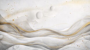 梦幻鎏金流体抽象艺术画