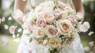 浪漫手捧花 绽放婚礼甜蜜