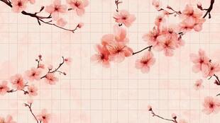 粉色桃花背景图