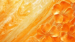 橙色花朵纹理艺术背景