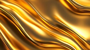 金色流动质感背景纹理