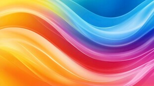 绚丽多彩动感波浪背景图