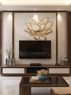 中式客厅电视背景墙装饰