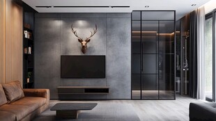 现代简约风客厅室内设计