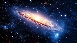壮丽螺旋星系 璀璨星空