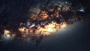 璀璨银河系星空壮丽景象