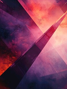 梦幻炫彩几何抽象背景图